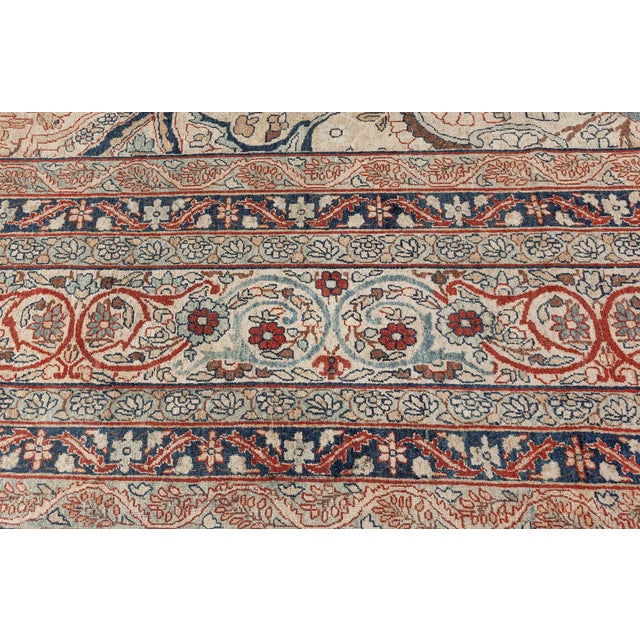 Authentic 19th Century Persian Kirman Carpet For Sale In New York - Image 6 of 10
