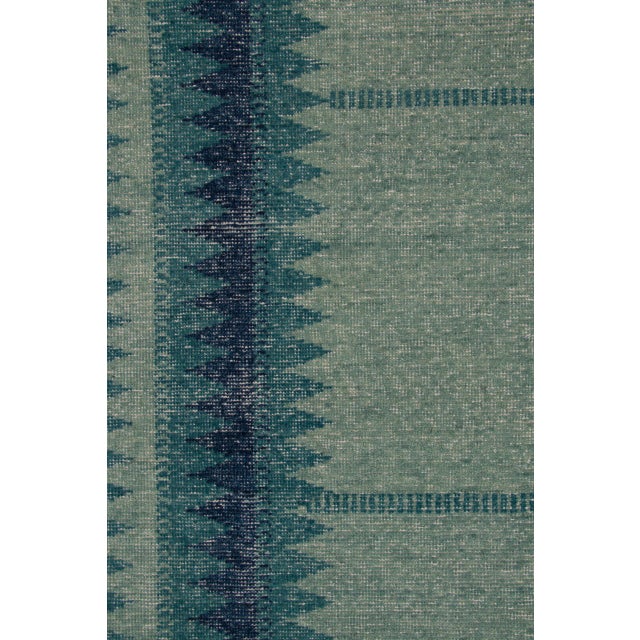 Contemporary Scandinavian Style Geometric Distressed Rug by Rug & Kilim, India For Sale In New York - Image 6 of 10