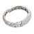 Contemporary 1920s Marina B Diamond 18k White Gold Bangle Bracelet For Sale - Image 3 of 6