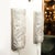 Art Deco Molded & Frosted Glass W/ Abstract Cubist Geometric Motif Sconces For Sale - Image 15 of 18