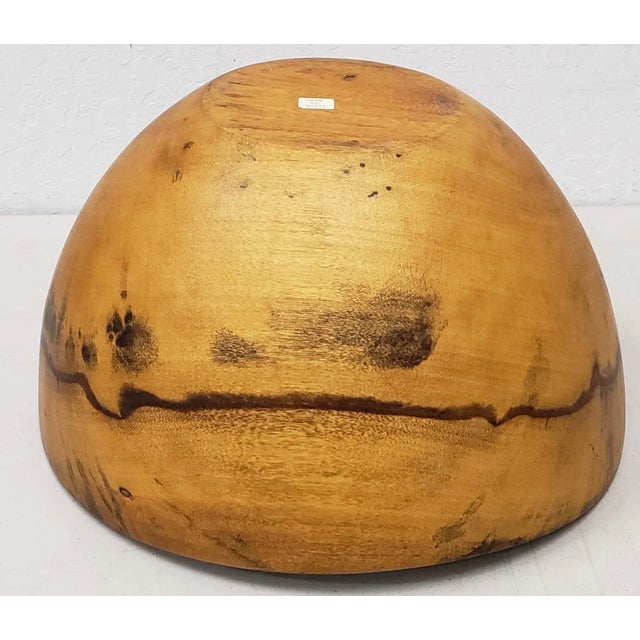 Hand Carved Wooden Bowl From Haiti For Sale - Image 4 of 5
