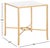 Contemporary Tauri Metal Square Accent Table in Brass with White Marble Top For Sale - Image 3 of 7