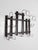 Early 20th Century Antique Wood and Wire Wall Hat Rack With Coat Hooks For Sale - Image 5 of 18