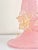 Mid-Century Modern 1950s Barovier & Toso Murano Glass Table Lamp – Pink & Gold Flecked With Sculpted Flowers For Sale - Image 3 of 11