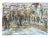 Signed Coleman Abstract Expressionist Urban Festival Painting For Sale - Image 10 of 12