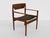 1960s Vintage PJ4 Chairs in Teak and Leather by Grete Jalk for Poul Jeppesen, 1960s, Set of 3 For Sale - Image 5 of 9