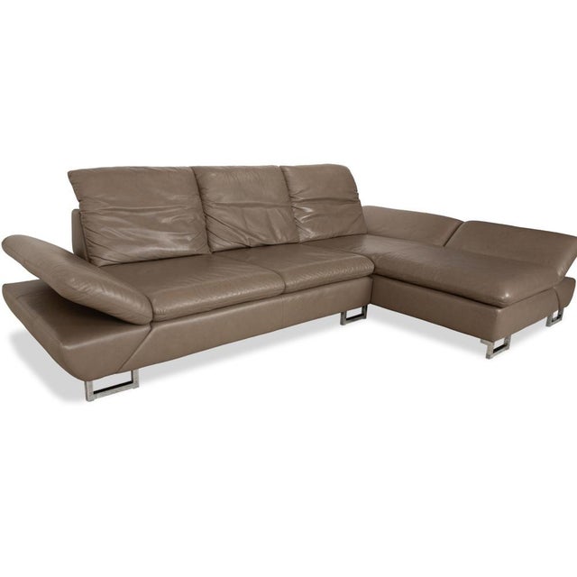 Taoo Corner Sofa in Taupe Leather from Willi Schillig For Sale - Image 5 of 18
