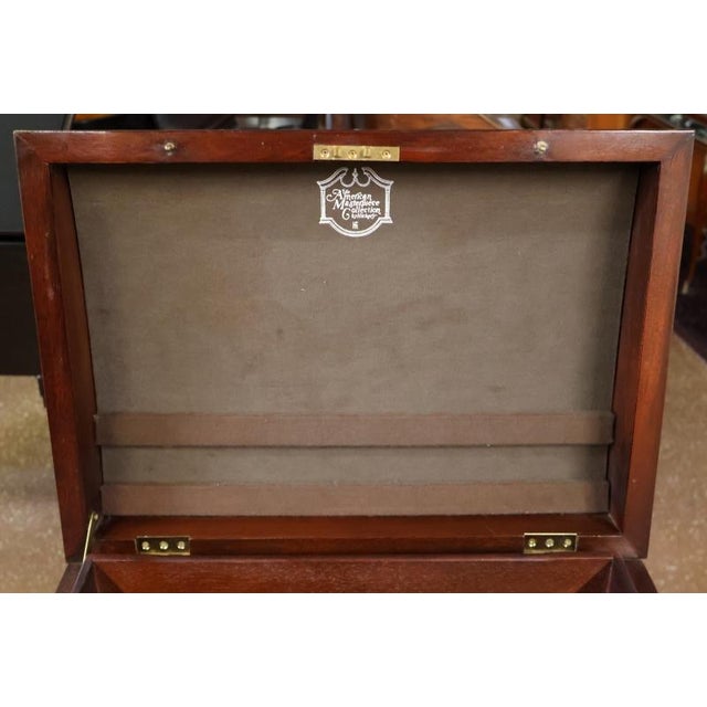 Wood Hickory American Masterpiece Collection Queen Anne Burl Walnut Silver Chest For Sale - Image 7 of 15