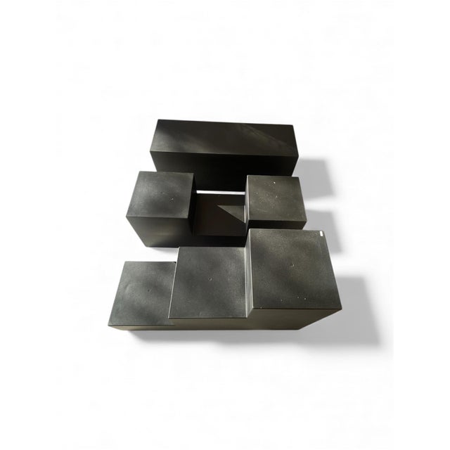 Black Chess Coffee Table by Mario Bellini for B&b Italia, 1970s, Set of 3 For Sale - Image 8 of 8