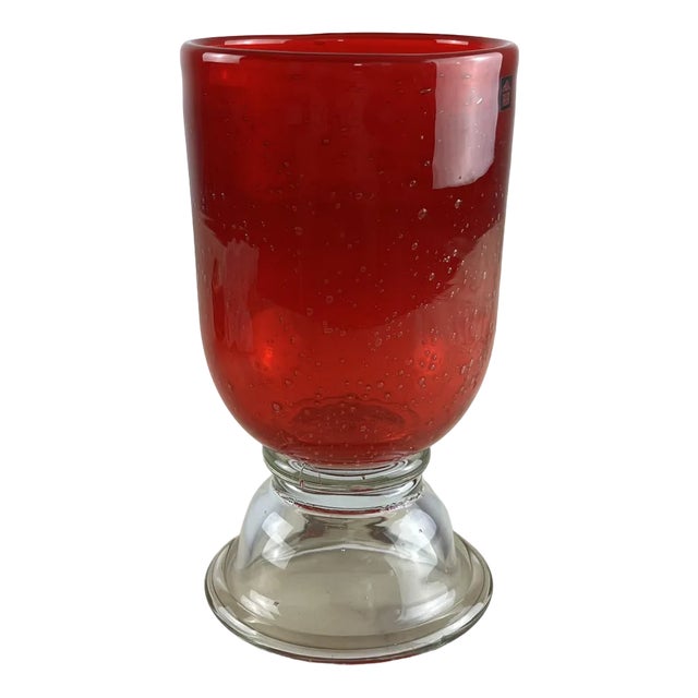 Colored Glass Cup in Murano, Italy, 1980s For Sale