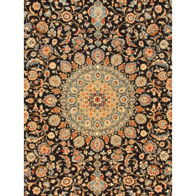 Hand-Knotted Isfahan Rug with Toranj Sheikh Safi Pattern For Sale - Image 4 of 7
