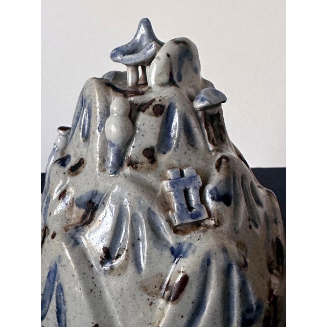 Ceramic Korean Ceramic Scholar Brush Rest Joseon Dynasty For Sale - Image 7 of 18