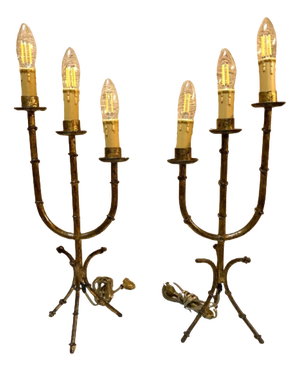 Vintage Candleholders, 1950, Set of 2