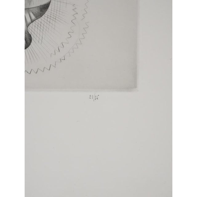 Mily Possoz, The Bouquet, Original Signed Engraving For Sale - Image 4 of 11