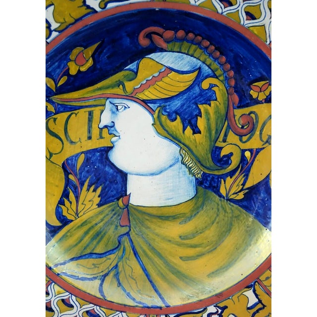 Antique Italian Lustreware Plate, 1800s For Sale - Image 9 of 18