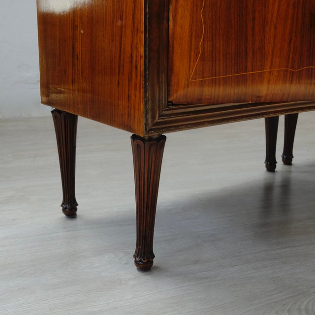 Wood Mid-Century Bedside Tables in Italian Briar Design, 1950s, Set of 2 For Sale - Image 7 of 18