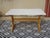 Pine dining table with monastery-style legs. The tabletop is painted white and protected with a colorless, water-...