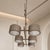 Metal Gray Stilnovo Lelli Style Sputnik Chandelier Italian 6 Arms For Sale - Image 6 of 12