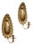 Mid-Century Swedish Brass Sconces, Set of 2 For Sale
