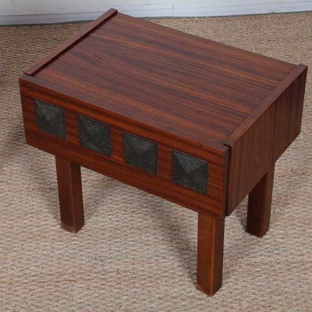 Vintage Wooden Bedside Tables, 1960s, Set of 2, in Good conditions. Designed 1960 to 1969