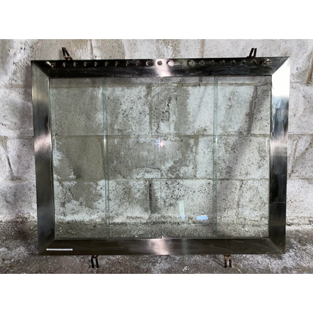 Early 21st C Modern Sliding Glass Fireplace Screen For Sale - Image 12 of 12