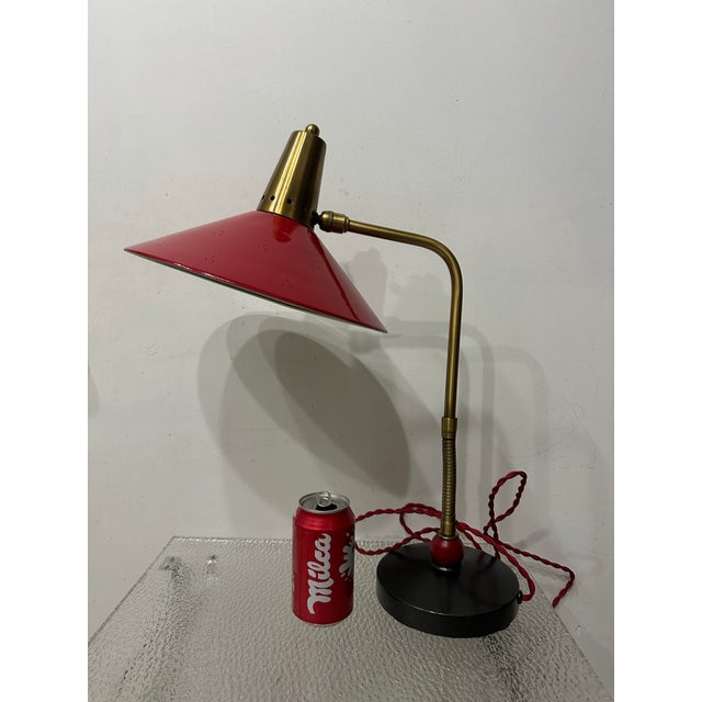 Metal 1970s Attributed to Stilnovo Desk Lamp For Sale - Image 7 of 9
