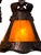 1910s Arts and Crafts 5 Light With Four Lanterns and Mica Dome Bottom Light For Sale - Image 13 of 16
