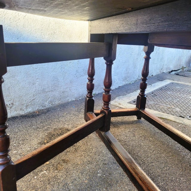 Gateleg Table in Oak, 1800s For Sale - Image 10 of 17
