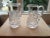 A pair of Polonia Lead Crystal 24% PbO pitcher/creamer made in Poland. One Measures: 5 1/2" Tall and 3" at the base. Other...