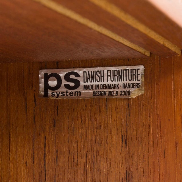 Danish PS System Shelving Wall Unit from Randers Møbelfabrik, 1960s For Sale - Image 17 of 18