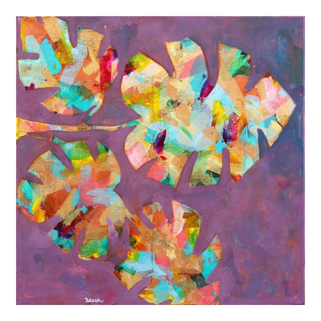 "Mini Monstera 1" Original Artwork by Giuseppe Beddru For Sale