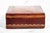 Mid Century Vintage Wood Leather Box Dresser Desk Home Decor For Sale - Image 9 of 10