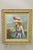 Mid 20th Century Zaza Meuli (B. 1892) Oil on Canvas Impressionist Painting Girl in Hat Orange Bow For Sale - Image 9 of 12