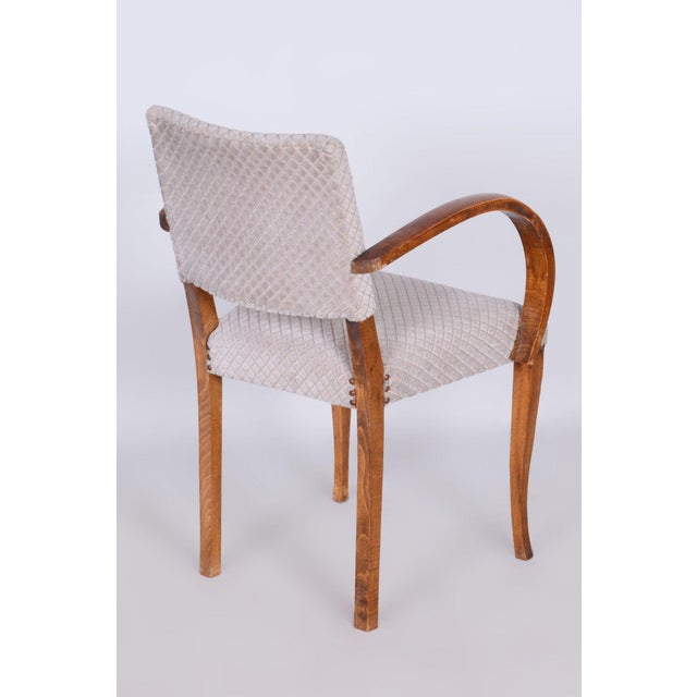 Art Deco Armchair in Beech by Jules Leleu, France, 1930s For Sale - Image 6 of 8