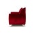 Red Gaudi Fabric Three-Seater Sofa from Bretz For Sale - Image 8 of 9