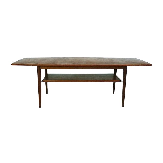 Large Danish Teak Two-Tier Coffee Table, 1960s For Sale
