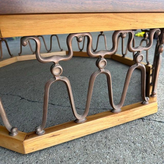Mid 20th Century Oversize Octagonal John Van Koert for Drexel Coffee Table For Sale - Image 5 of 12