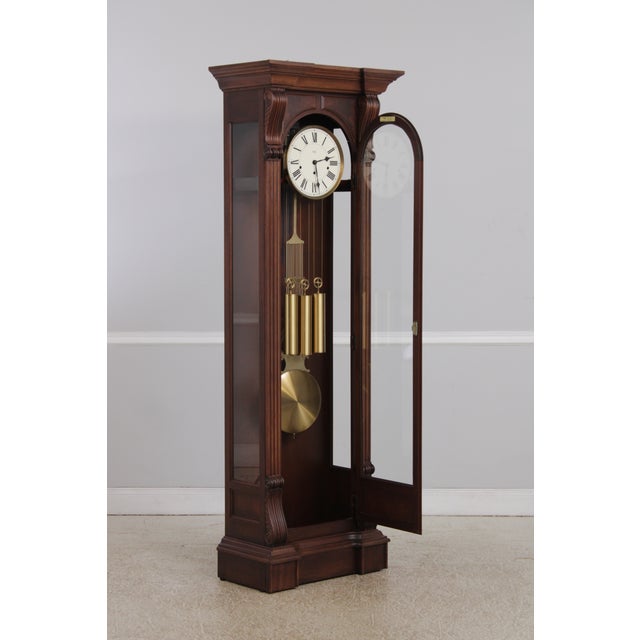 Sligh Mahogany Tall Case Grandfather Clock For Sale - Image 4 of 18
