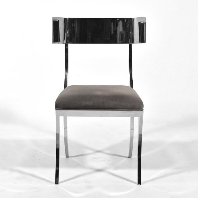 Mid-Century Modern Bernhardt "Gustav" Chair in Stainless Steel For Sale - Image 3 of 10