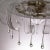 Metal Murano Glass Ceiling Light in Pure Crystal Color with Handmade Leaves and Drops, Italy, 1990s For Sale - Image 7 of 11