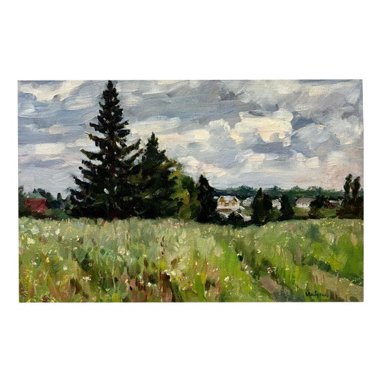 Boris Lavrenko, Landscape, Oil on Canvas, 1990s For Sale