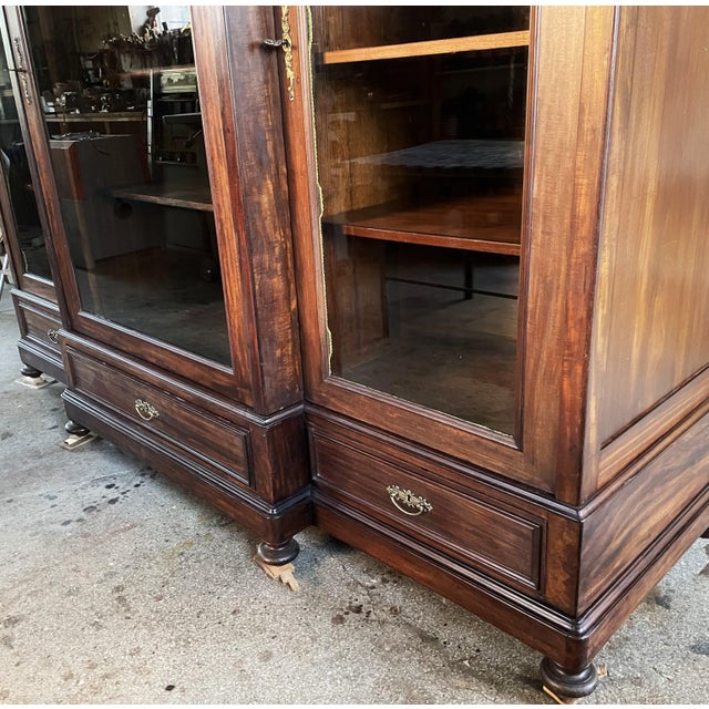 Monumental Study Wardrobe in Mahogany, 1900 For Sale - Image 17 of 18