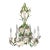Vintage Italian Tole Daisy Chandelier - 6 Arms For Sale