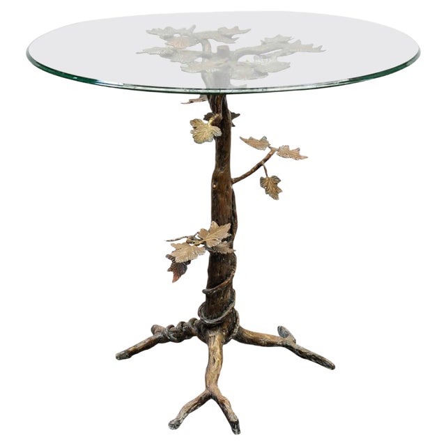 Vintage Bronze Gueridon by Enzo Missoni For Sale