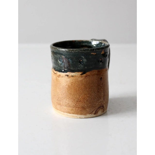 Contemporary Vintage Studio Pottery Mug For Sale - Image 3 of 11