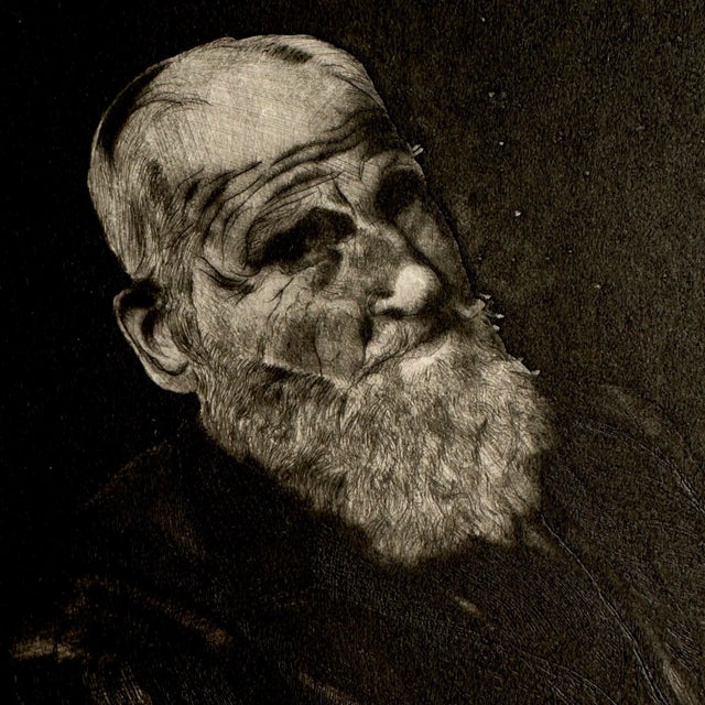 Mid-Century Modern Charles L. Carroll - “George Bernard Shaw” Aquatint Etching, Signed (Ca. 1970) For Sale - Image 3 of 7