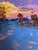 Sky Blue Oil Painting in the Evening in the Cold Oksana Ivanyuk For Sale - Image 8 of 12