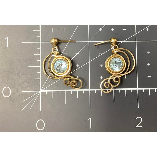 Late 20th Century Late 20th Century 77ct Lemon Quartz Necklace With Blue Topaz Accent and Complementary Earrings, 3 Pieces For Sale - Image 5 of 5