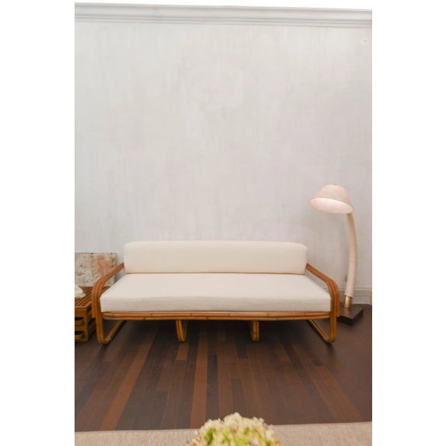 Dedar Fabric Bamboo Sofa, 1970s, in Flawless conditions. Designed 1970 to 1979