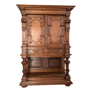 Antique Gründerzeit Column Sideboard For Sale